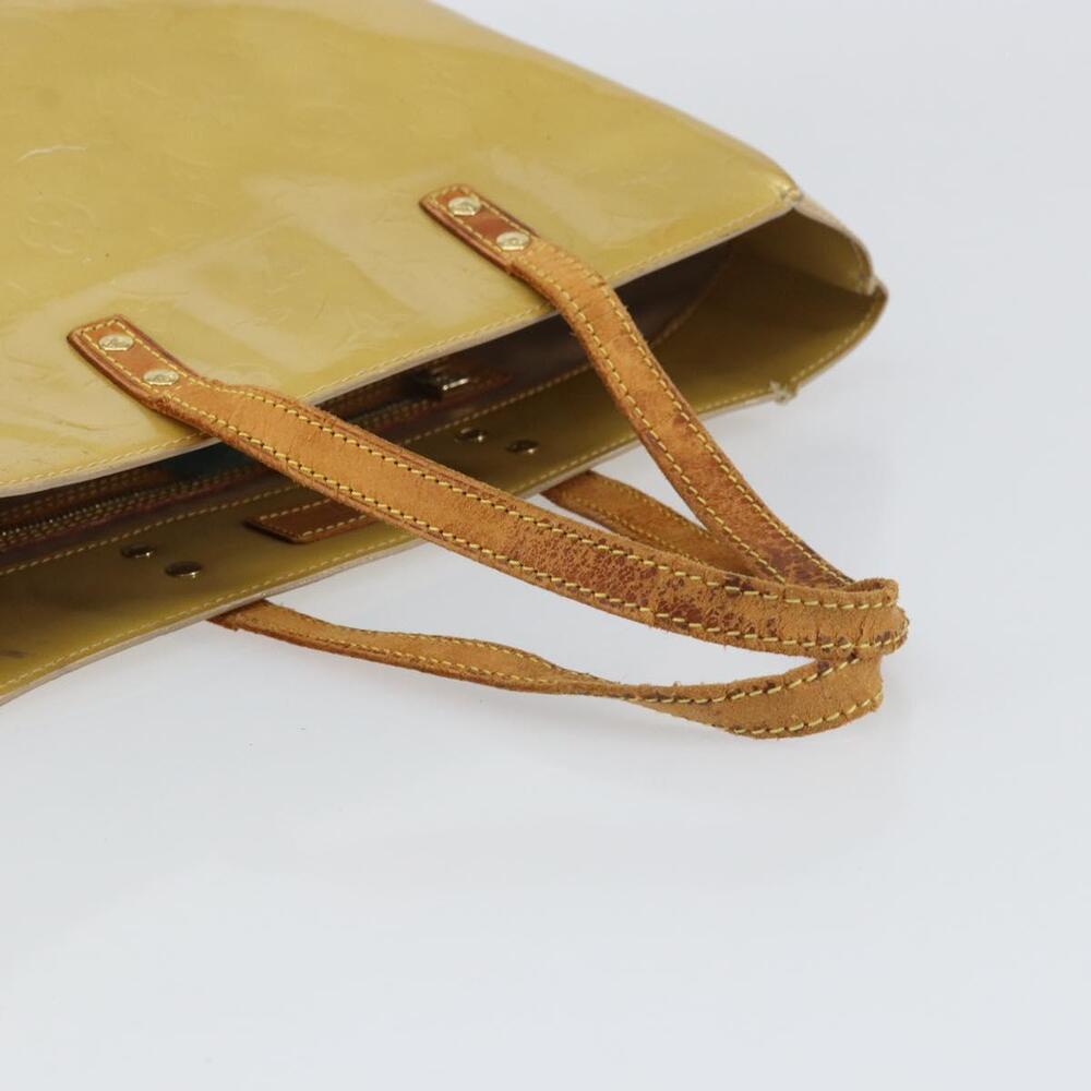 LOUIS VUITTON Monogram Vernis Reade MM Hand Bag Beige M91141 LV Auth ti3516 - Picture 6 of 16